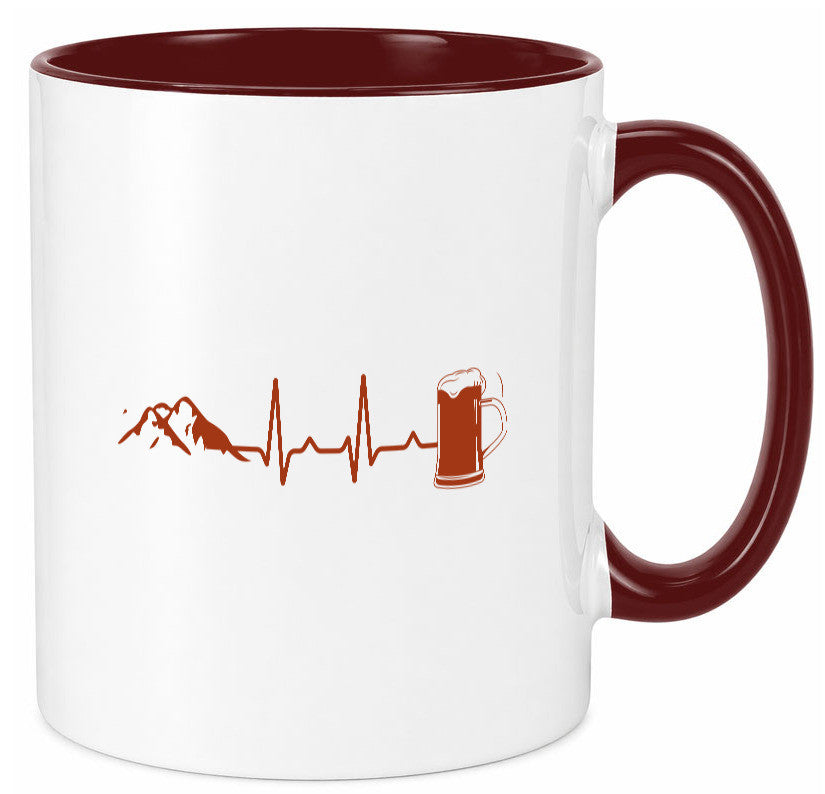 Berge und Bier | Wandern Wanderer Biertrinken Geschenkidee Humor Tasse