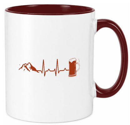 Berge und Bier | Wandern Wanderer Biertrinken Geschenkidee Humor Tasse