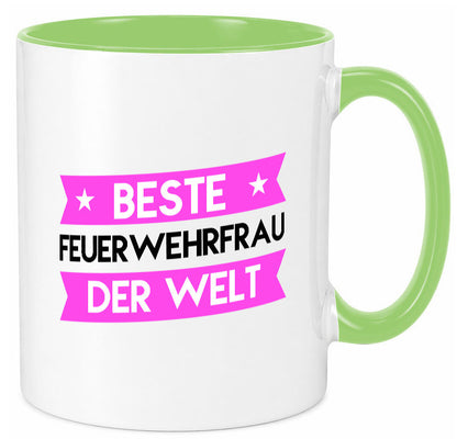 Bester Feuerwehrfrau | Feuerwehr lustig Humor Geschenkidee Geschenk Tasse