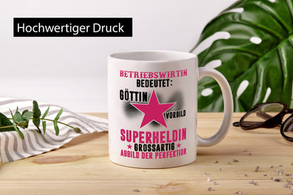 Bedeutung von Betriebswirtin | Betriebswirtschaft Geschenkidee Humor Tasse