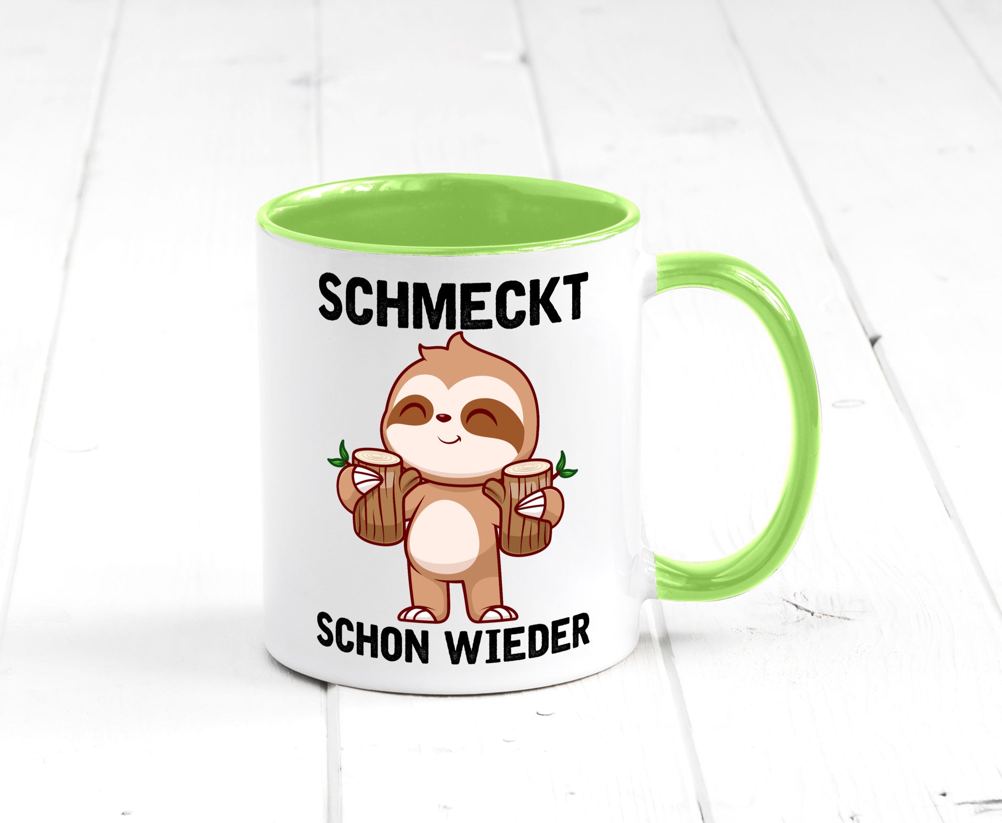 Schmeckt schon wieder | Frankfurt Hessen v2 Geschenkidee Humor Tasse