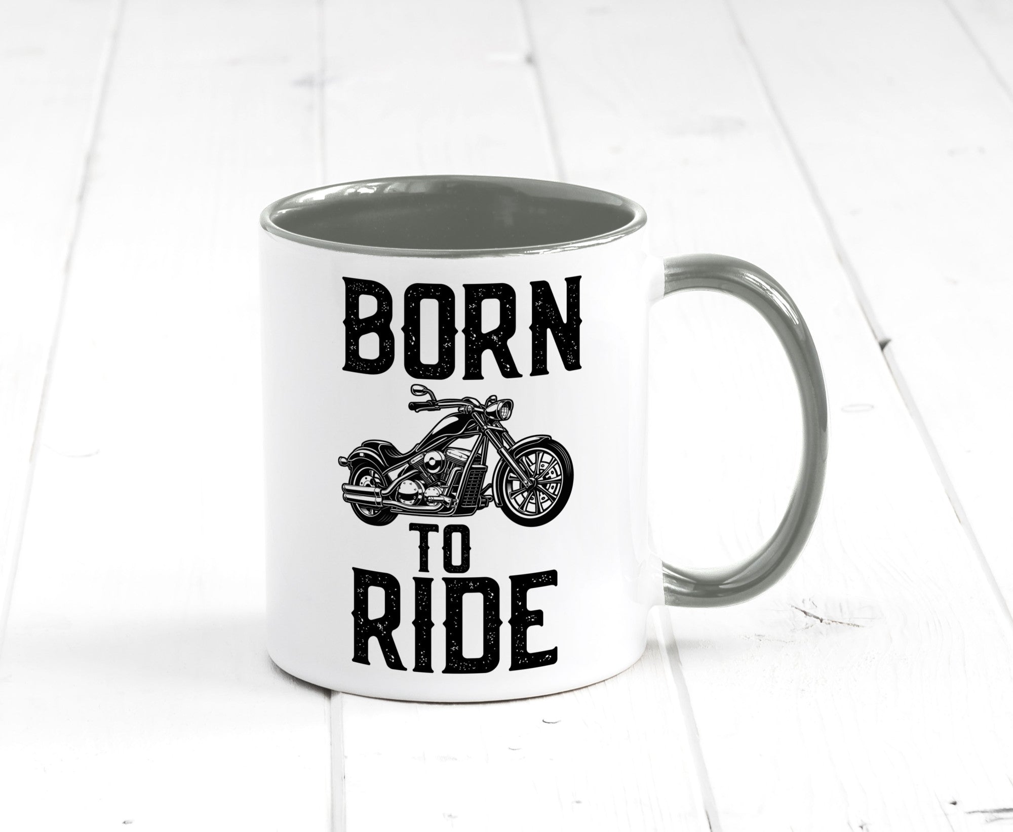 Born to ride | Biker Tasse Motorradfahrer Motorrad lustiger Spruch Geschenk