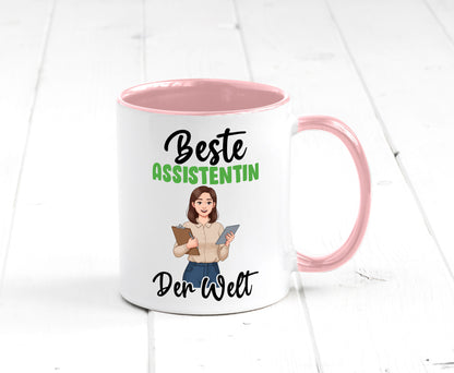 Beste Assistentin | Assistenz Hilfskraft v2 Geschenkidee Humor Tasse