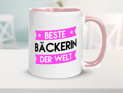 Beste Bäckerin | Bäckerei Frauen Backen lustig Humor Geschenkidee Geschenk Tasse