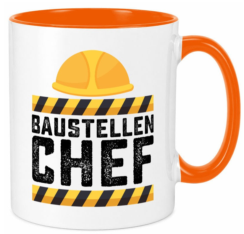 Baustellen Chef | Baustelle Bauherr Bauleiter Geschenkidee Arbeit Kollegen Büro Tasse