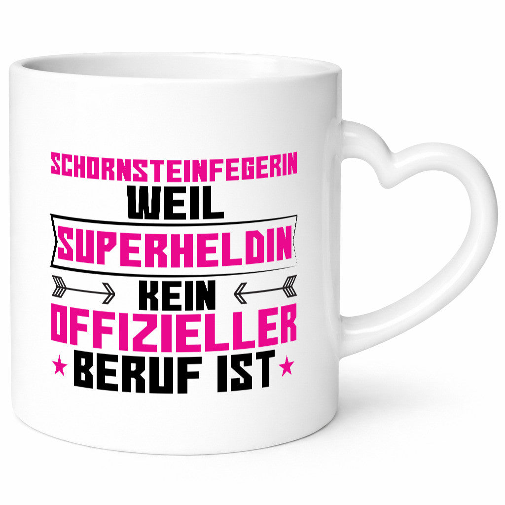 Superheldin Schornsteinfegerin | Kaminkehrer Handwerk Humor Geschenkidee Tasse