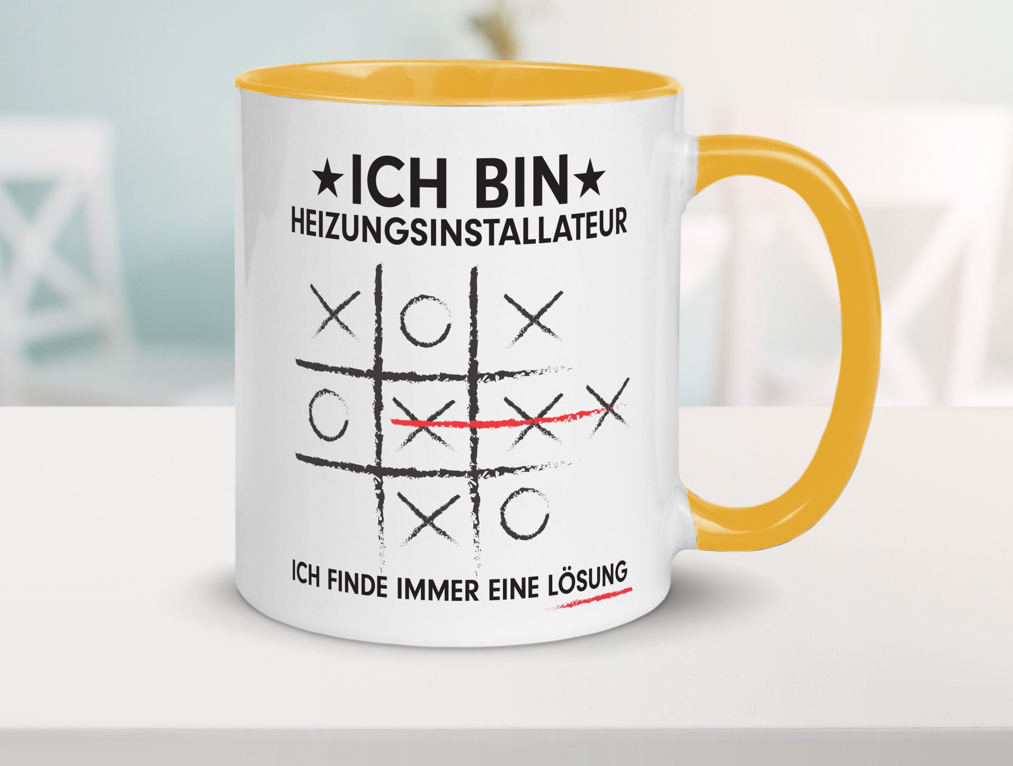 Löse Probleme: Heizungsinstallateur | Heizungsbauer Humor Geschenkidee Tasse