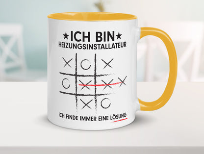 Löse Probleme: Heizungsinstallateur | Heizungsbauer Humor Geschenkidee Tasse