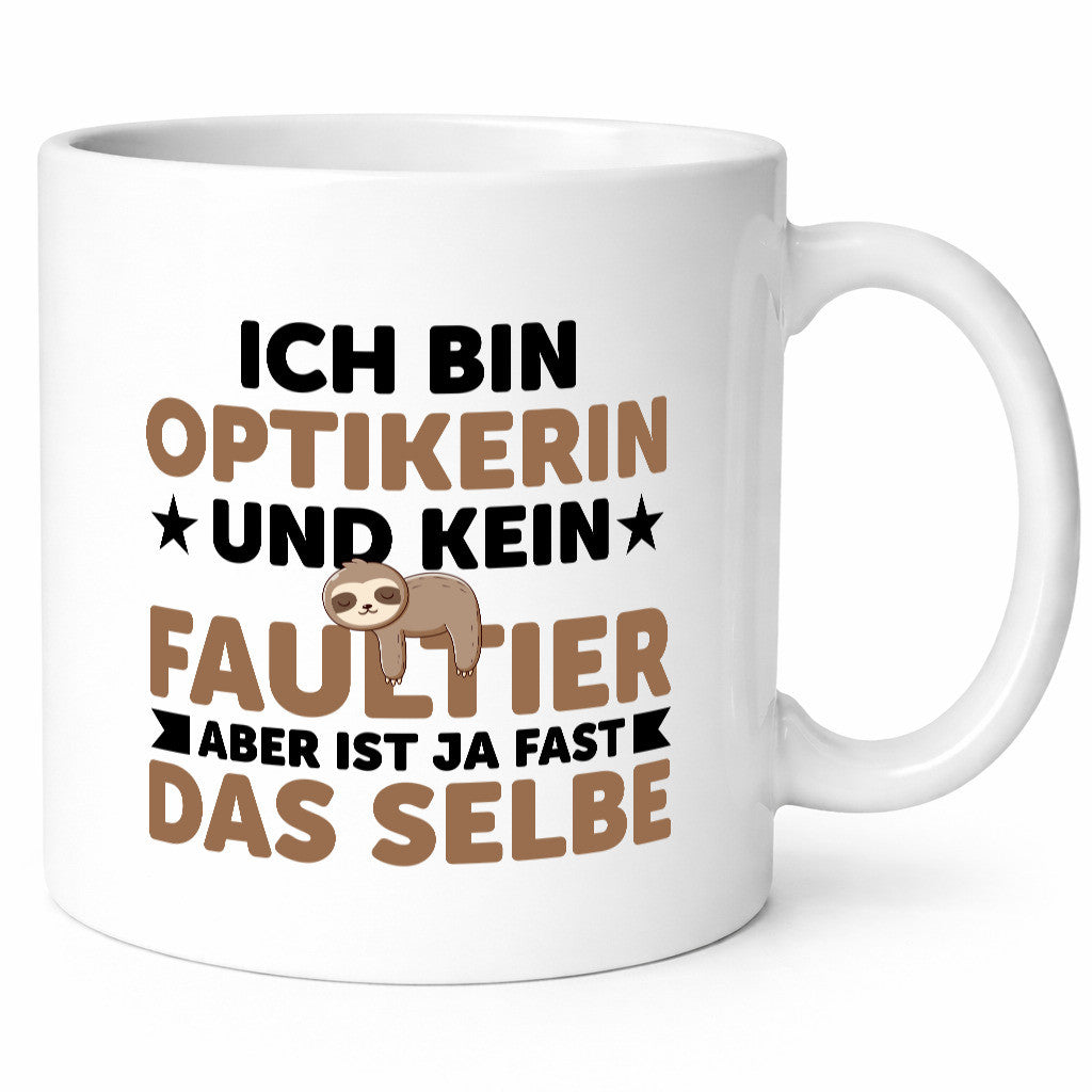 Ich bin kein Faultier: Optikerin | Augenoptik v2 Geschenk Tierliebhaber Humor