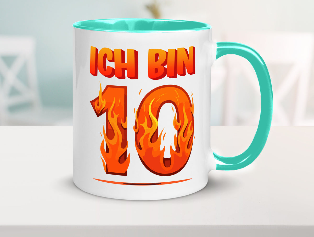 10. Geburtstag | 10 Jahre Drache lustiger Spruch Geschenk Geschenkidee Tasse