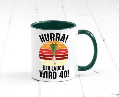 Hurra der lauch wird 40 | 40. Geburtstag Ehrentag Geschenk Geschenkidee