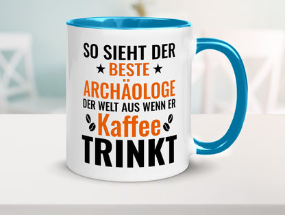 Kaffee trinkt: Archäologe | Archäologie Forscher lustig Humor Geschenkidee