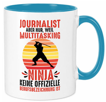 Journalist weil Multitasking Ninja kein Beruf ist Geschenk Arbeit Kollegen Büro