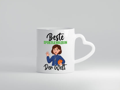 Beste Sportlehrerin | Lehrer Sport v2 lustig Humor Geschenkidee Geschenk Tasse