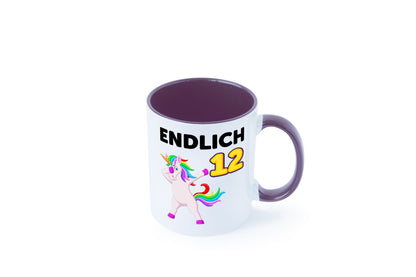 12. Geburtstag | endlich 12 Jahre Einhorn Mädchen lustig Geschenkidee Geschenk