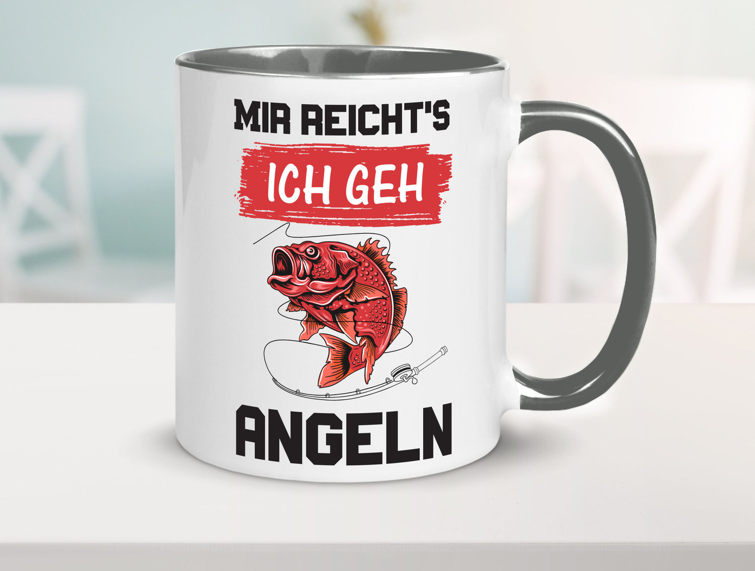 Ich geh angeln | Angler Tasse Fisch Fischer Humor lustig Geschenkidee Geschenk