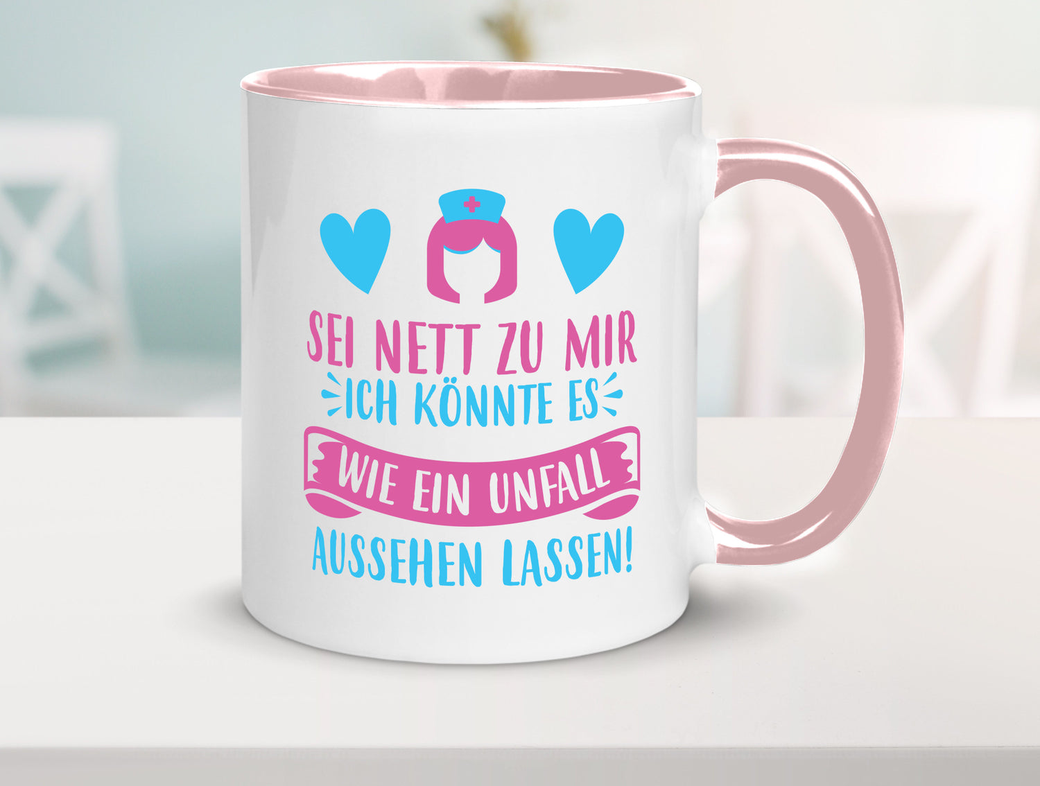 Sei nett, könnte wie ein Unfall aussehen | Kopf lustiger Spruch Geschenk Humor