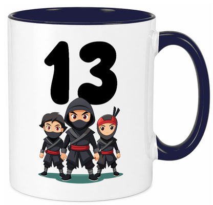 13. Geburtstag | 13 Jahre Ninja Geschenk Geschenkidee lustiger Spruch Tasse