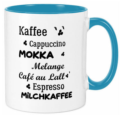 Kaffee | Milchkaffee Cappuccino Geschenk Humor Geschenkidee lustiger Spruch Tasse