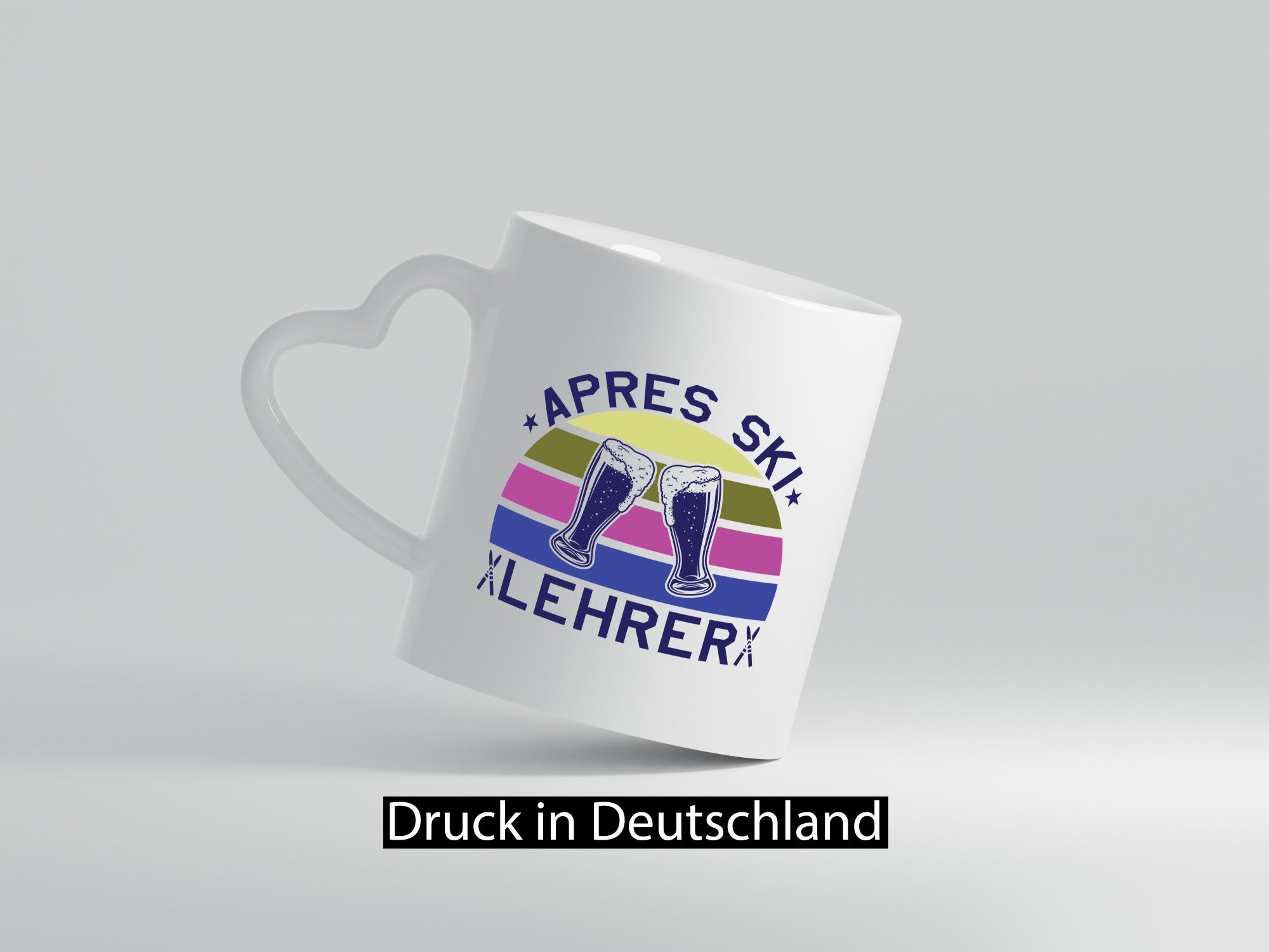 Apres Ski Lehrer | Biergläser Skier lustiger Spruch Geschenk Humor Geschenkidee