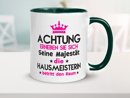 Seine Majestät Hausmeisterin | Hauswart Humor Geschenkidee Tasse