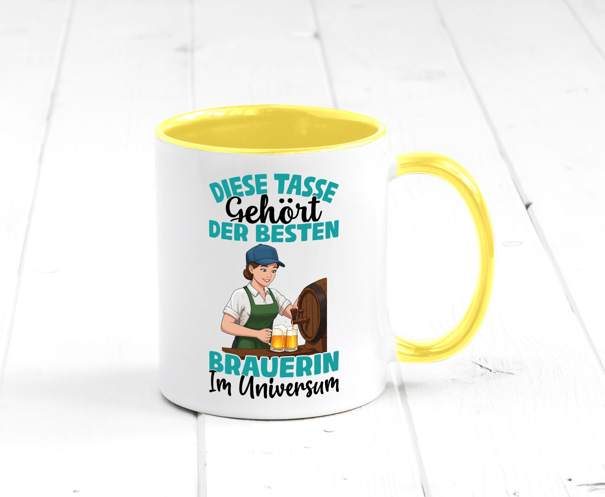 Im Universum: Brauerin | Bier Brauerei lustiger Spruch Geschenk Humor