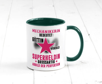 Bedeutung von Mechanikerin | KFZ Geschenkidee Humor Tasse