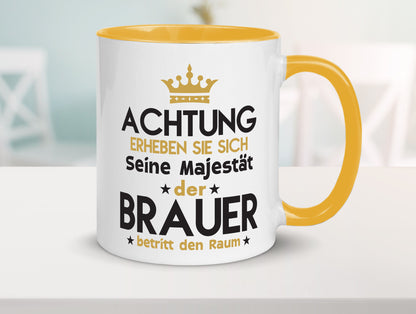 Seine Majestät Brauer | Bier Brauerei Humor Geschenkidee Tasse