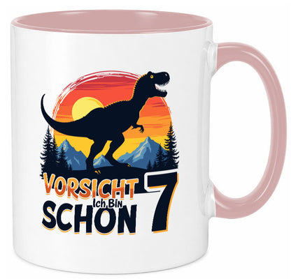 7. Geburtstag | 7 Jahre Dinosaurier v2 Geschenk Geschenkidee lustiger Spruch