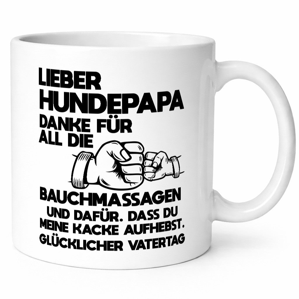 Hundepapa, danke Bauchmassagen, Kake aufheben | Vatertag Geschenkidee Familie