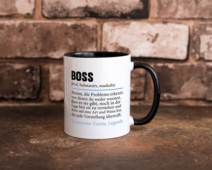 Boss | Chef Führungskraft Vorgesetzter Geschenk Arbeit Kollegen Büro lustiger Tasse