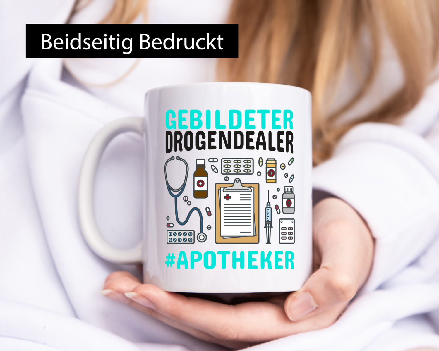 Apotheker Tasse | gebildeter Drogendealer Pharmazie Geschenk Humor Geschenkidee