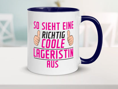 Richtig Coole Lageristin | Beruf Lager Arbeiterin Humor Arbeit Kollegen Büro