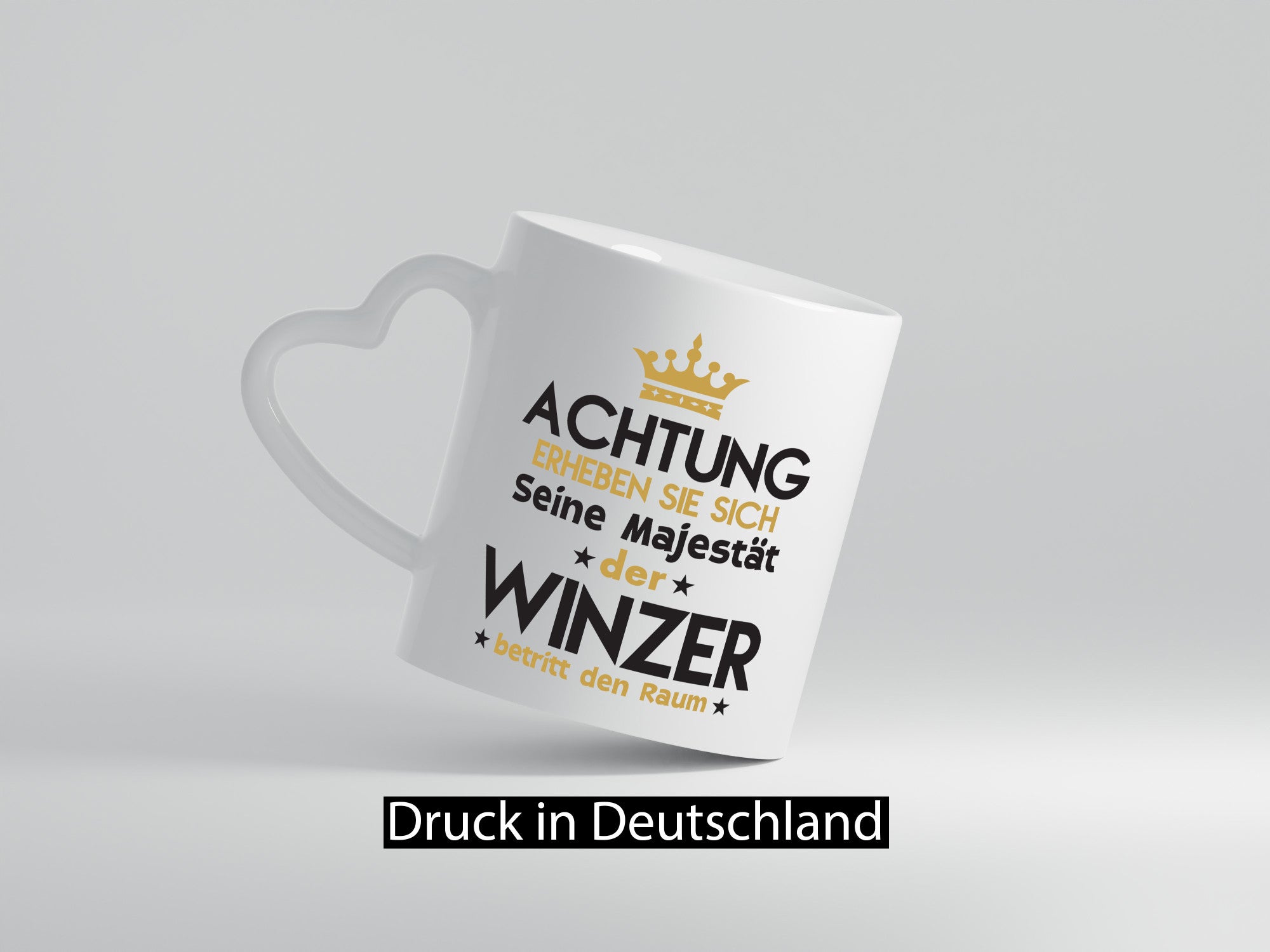 Seine Majestät Winzer | Weinbauer Wein lustiger Spruch Geschenk Humor