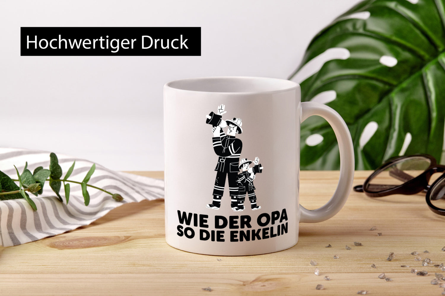 Wie der Opa, so die Enkelin | Opa Uniform lustig Familie Geschenkidee Geschenk