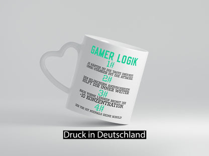 Gamer Logik | Gaming Regeln Zocker PC Nerd Freunde Humor Geschenkidee Tasse