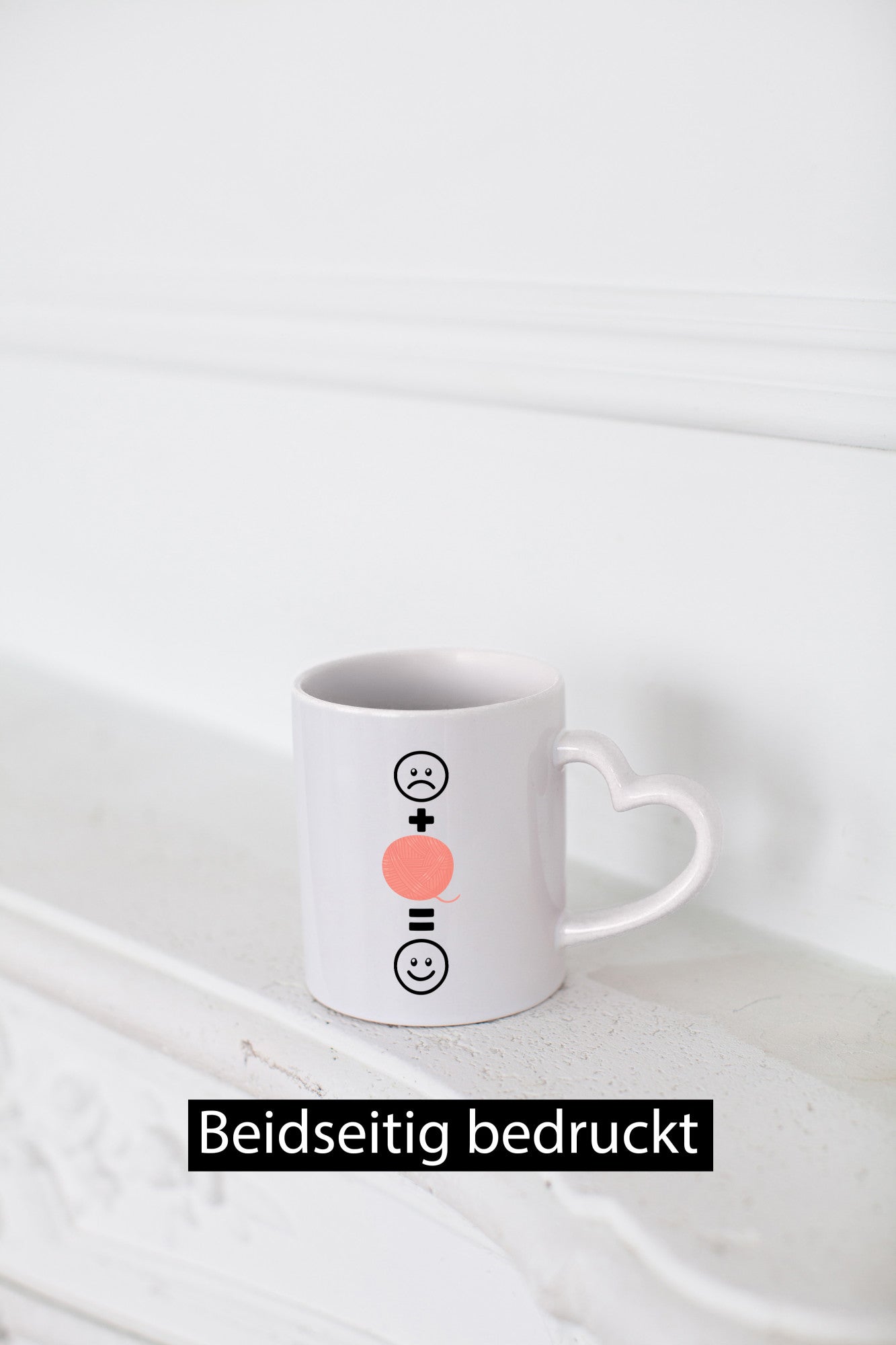 Wolle | Häkeln |Glücklich Geschenk Humor Geschenkidee lustiger Spruch Tasse