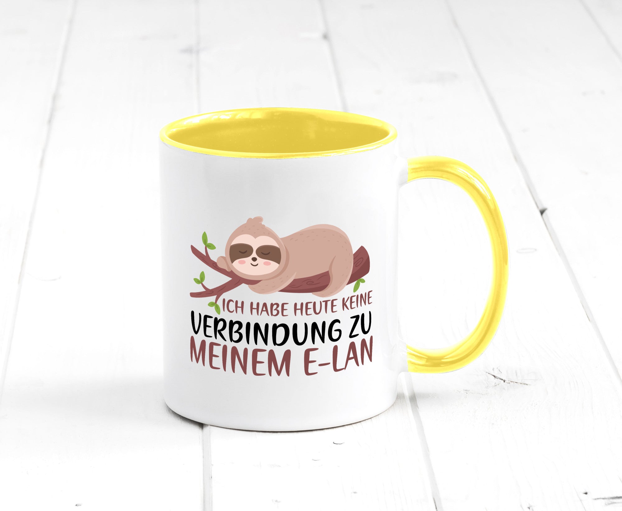 Verbindung zum Elan | WLAN Faultier Faulpelz Laufband Humor Tierliebhaber