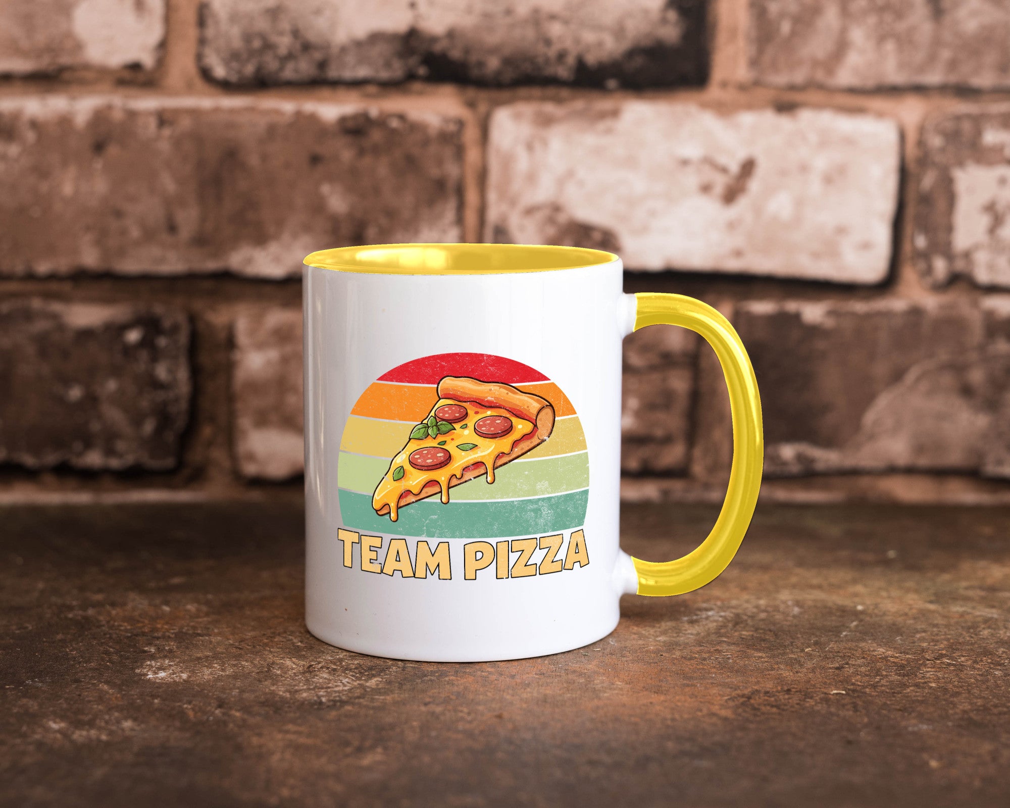 Team Pizza | Pizzaliebhaber Lover v2 Geschenkidee Humor Tasse