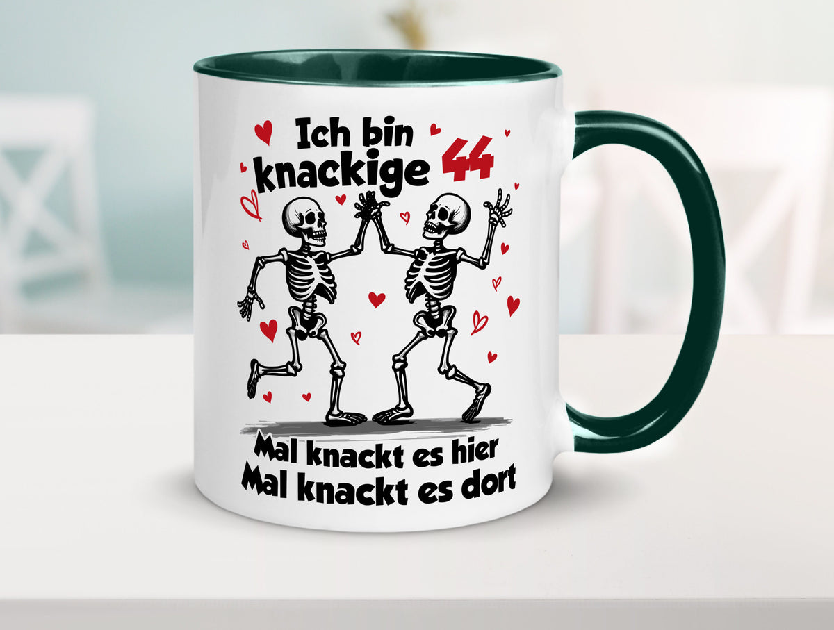 44. Geburtstag | Knackige 44 Ich bin alt v2 lustiger Spruch Geschenk Tasse