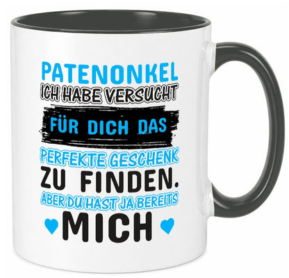 Patenonkel Tasse | lustiger Spruch Pate Onkel Geschenkidee Humor