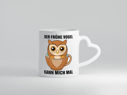 Der frühe Vogel kann mich mal | Eule Morgenmuffel v2 lustiger Spruch Geschenk
