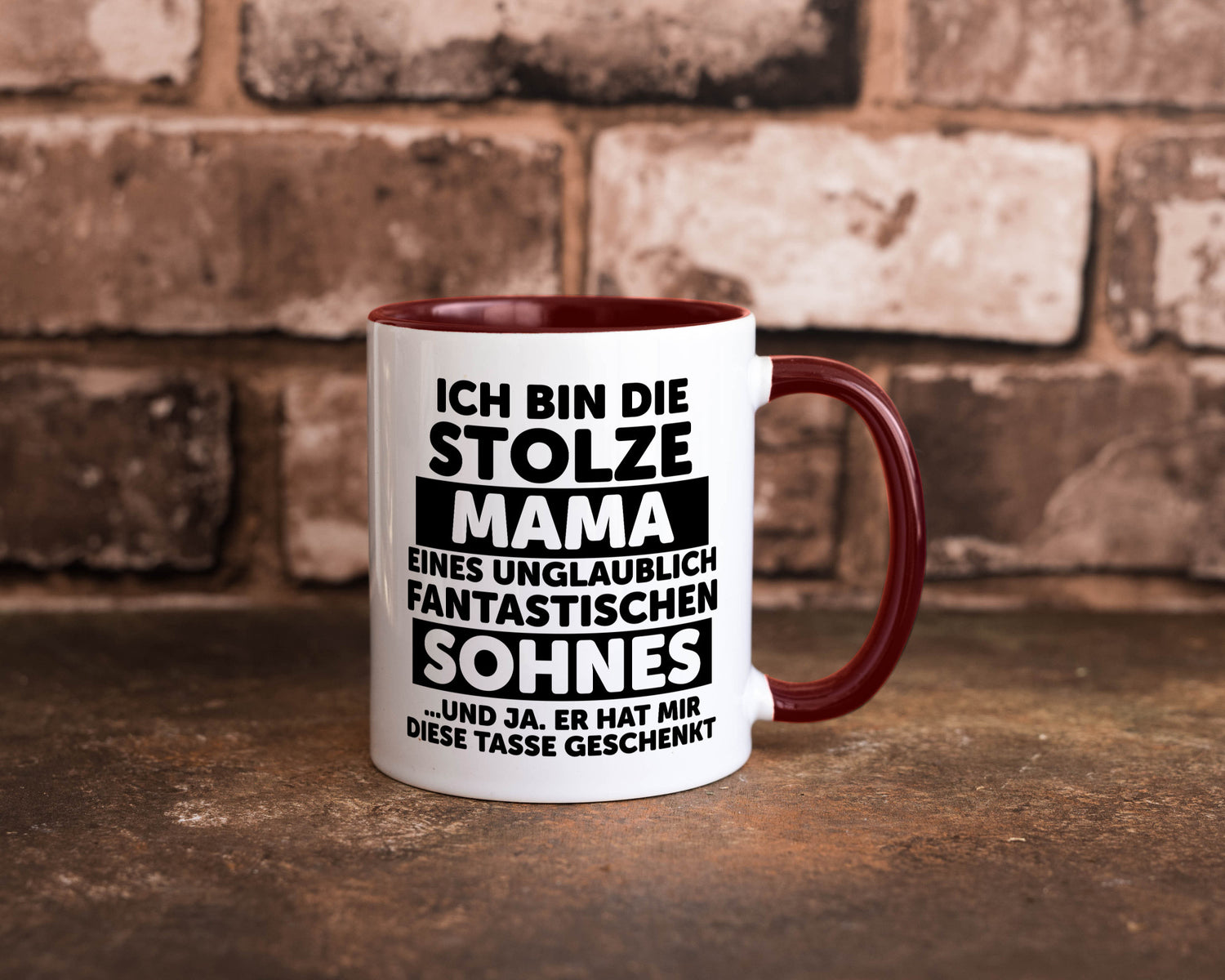 Stolze Mama | Fantastischer Sohn Beste Humor Familie Geschenkidee Tasse