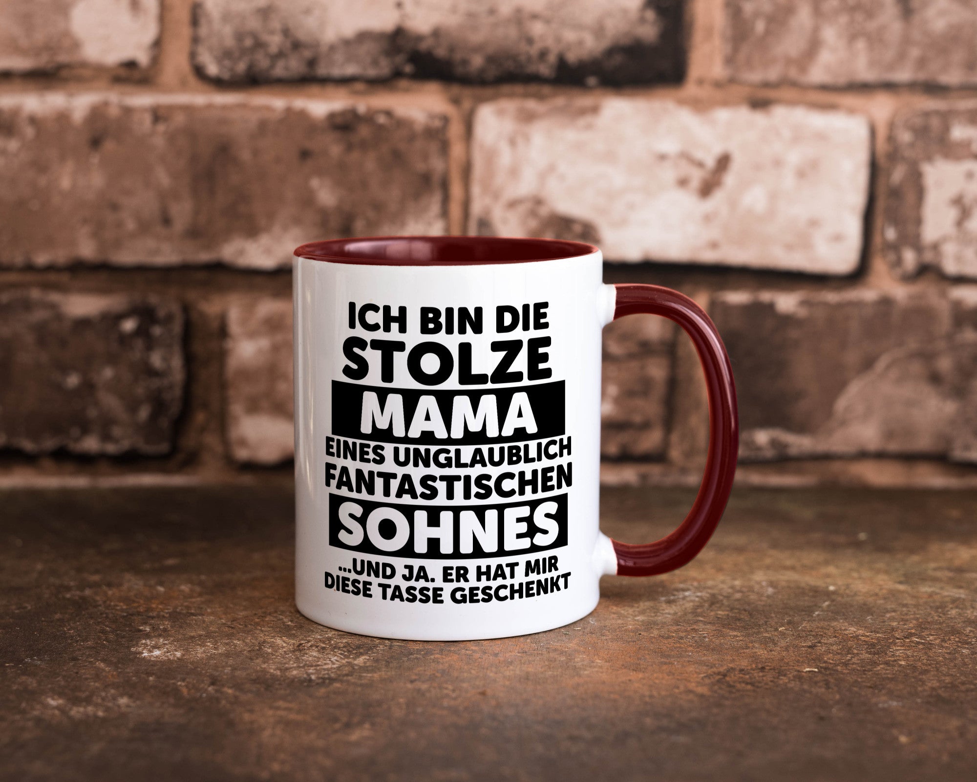 Stolze Mama | Fantastischer Sohn Beste Humor Familie Geschenkidee Tasse