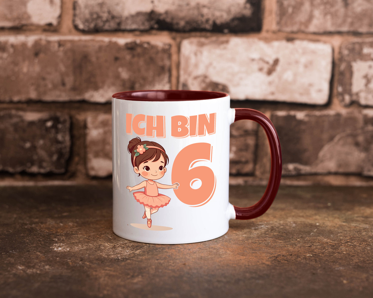 6 Geburtstag | Jahre Ballerina Mädchen Ballet lustig Geschenkidee Geschenk Tasse