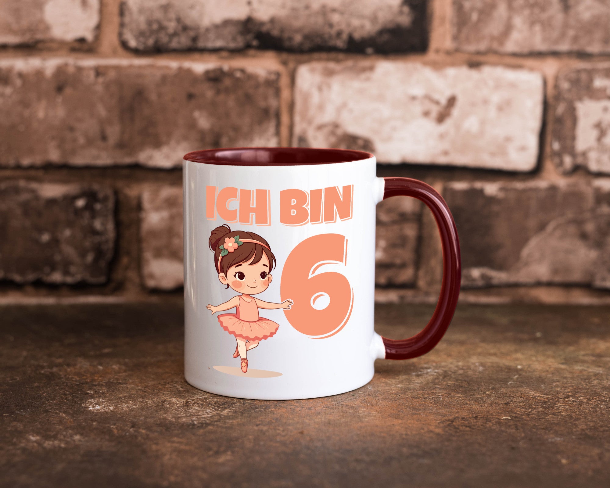 6 Geburtstag | Jahre Ballerina Mädchen Ballet lustig Geschenkidee Geschenk Tasse