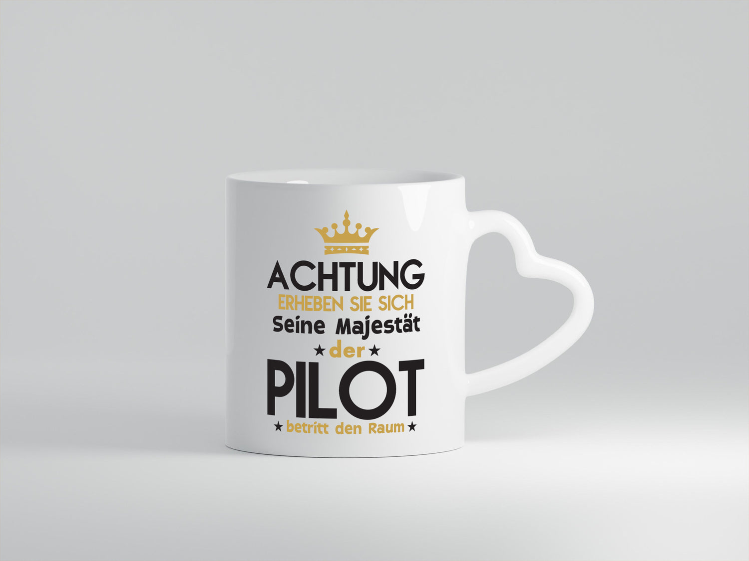 Seine Majestät Pilot | Flugzeug Piloten Geschenkidee Humor Tasse
