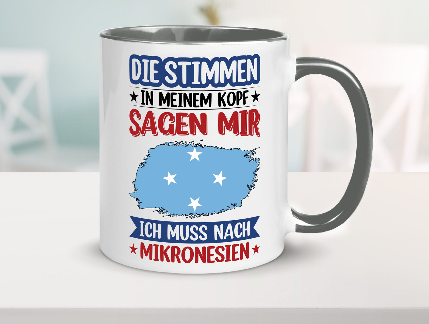 Mikronesien | Urlaub Stimmen in meinem Kopf Traumland Geschenk Humor