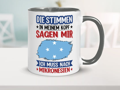 Mikronesien | Urlaub Stimmen in meinem Kopf Traumland Geschenk Humor