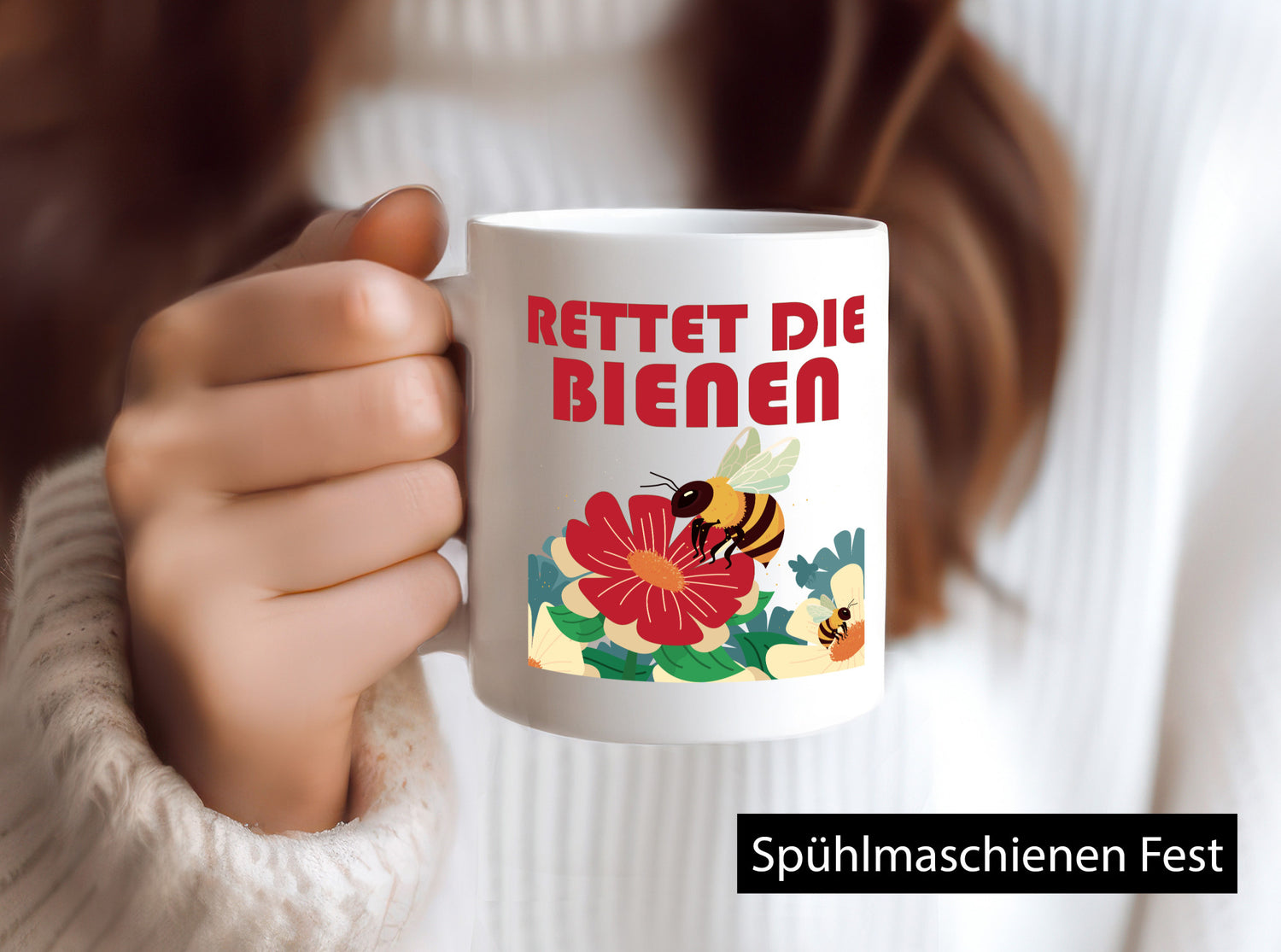 Rettet die Bieten | Bienenliebhaber Humor Geschenkidee Tasse